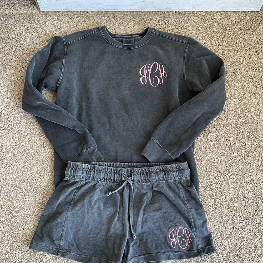 Monogrammed lounge set